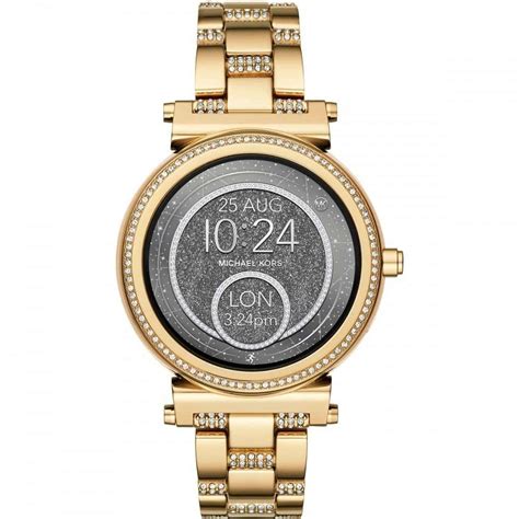 michael kors access sofie touchscreen smartwatch gold tone glitz bracelet|Amazon.com: Michael Kors Access Women's Sofie Heart Rate' .